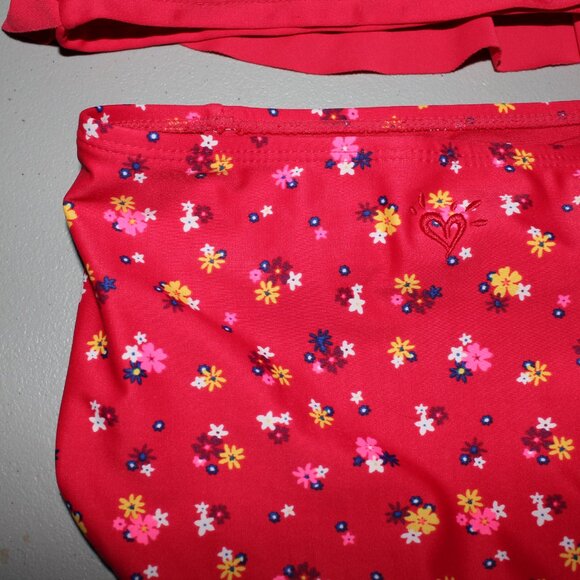 Red 2 Pcs Justice Tankini Swimsuit Size 14 - Picture 10 of 11